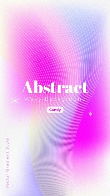 Abstracto Fondo ondulado Gradiente de caramelo