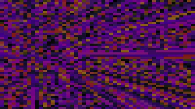 Abstracto Fondo pixelado vectorial con patrón de mosaico geométrico en púrpura y negro
