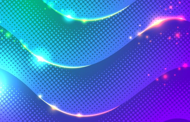 Abstracto Fondo púrpura con onda de medio tono
