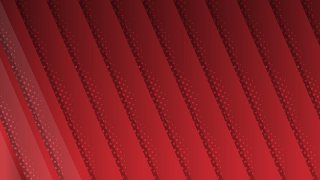 Abstracto Fondo de rayas diagonales rojas con patrones punteados