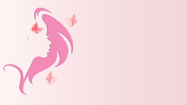 Abstracto de fondo rosa para el día de la mujer