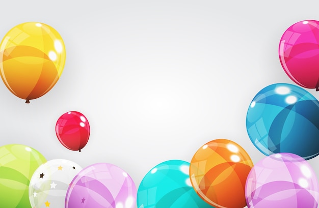 Abstracto Fondo de vacaciones con globos