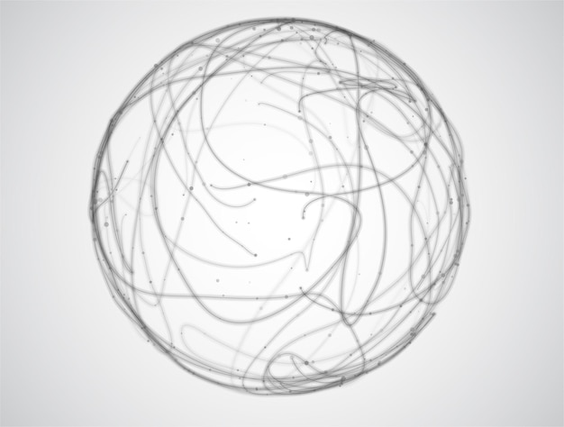 Abstracto fondo vectorial de líneas y puntos curvas hermosas formas