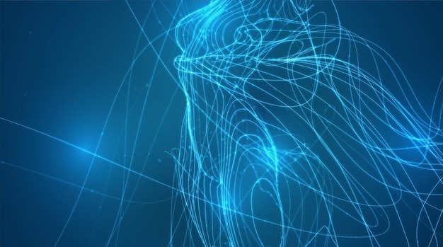 Abstracto fondo vectorial de líneas y puntos curvas hermosas formas