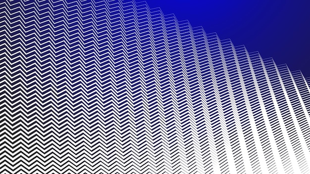 Abstracto de fondo zigzag azul y blanco para telón de fondo o presentación