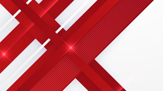 Abstracto formas geométricas rojas y blancas fondo Vector diseño gráfico abstracto patrón de banner presentación plantilla web de fondo