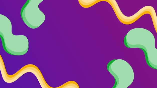 Abstracto Formas de gradiente fluido Vector de fondo con estilo líquido