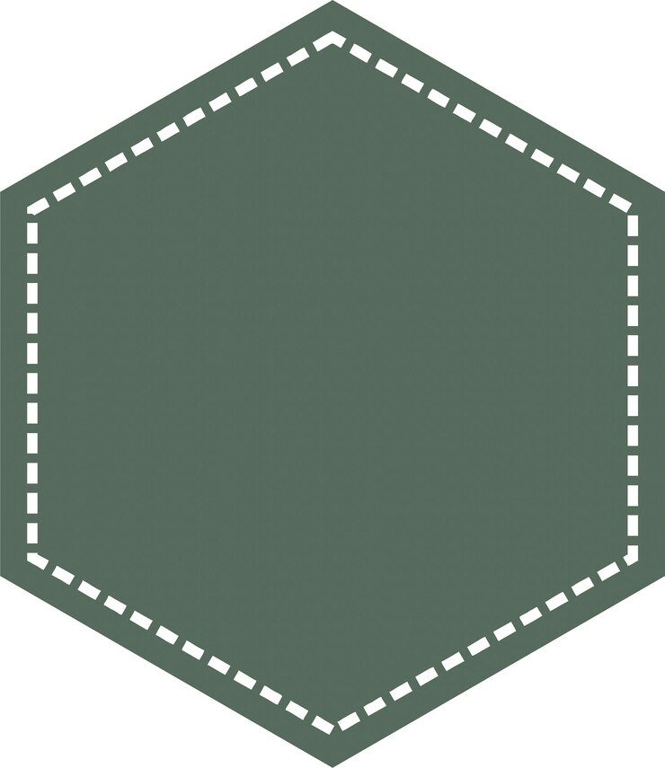 Vector abstracto frontera hexagonal brillante y clip art geométrico