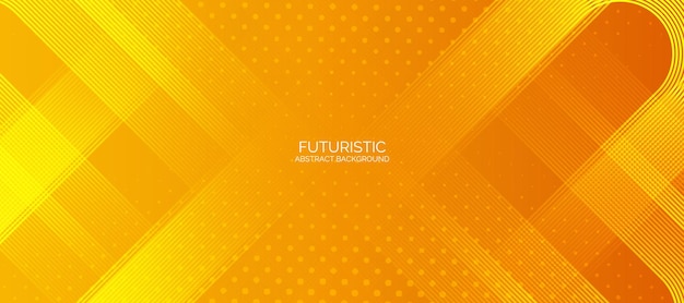 Abstracto futurista Geométrico Fondo amarillo y naranja