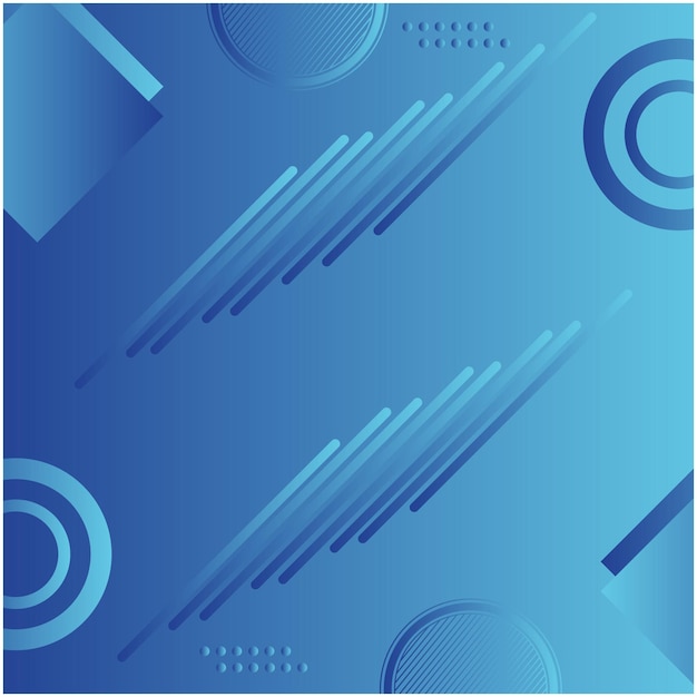 Abstracto futurista moderno Gradiente azul forma de círculo redondo geométrico y fondo de línea