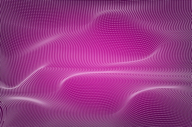 Abstracto Futurista de la superficie de las ondas púrpuras