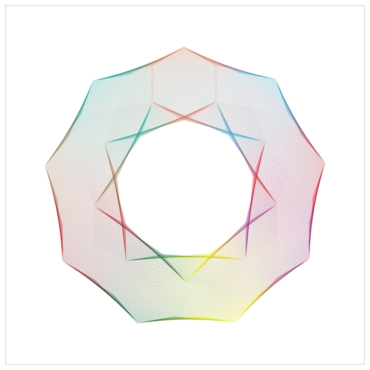 Vector abstracto geometría forma color fondo completo plantillas de diseño creativo