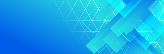Abstracto geométrico azul amplio fondo diseño de banner diseño azul abstracto vector largo banner fondo mínimo con espacio de copia para el texto moderno gradiente abstracto fondo de banner azul claro