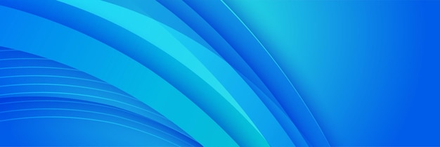 Abstracto geométrico azul amplio fondo diseño de banner diseño azul abstracto vector largo banner fondo mínimo con espacio de copia para el texto moderno gradiente abstracto fondo de banner azul claro