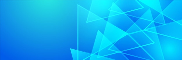 Abstracto geométrico azul amplio fondo diseño de banner diseño azul abstracto vector largo banner fondo mínimo con espacio de copia para el texto moderno gradiente abstracto fondo de banner azul claro