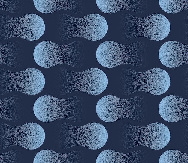 Vector abstracto gotas de agua patrón sin costuras vector de moda armonía azul fondo