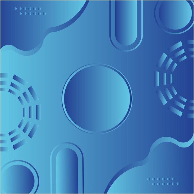 Abstracto gradiente azul forma geométrica aleatoria fondo del círculo fondo futurista moderno