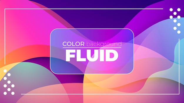 Abstracto Gradiente de color fluido de fondo