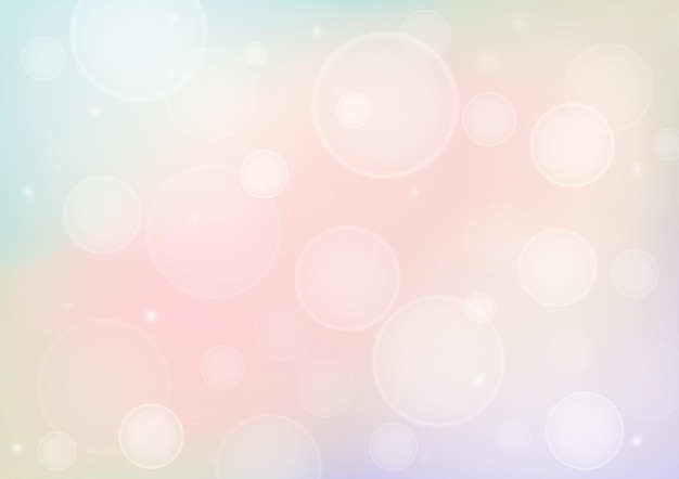 Abstracto gradiente de fondo bokeh luz en rosa y amarillo pastel gradiente de color de fondo vector