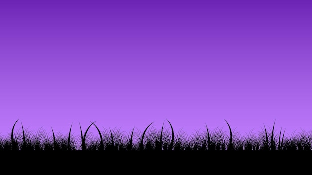 Abstracto Gradiente de fondo del cielo Naturaleza con estilo de diseño vectorial de hierba