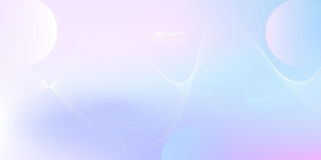 Abstracto Gradiente de fondo con líneas fluidas y esferas