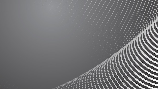 Abstracto de gradiente gris con imagen vectorial de fondo haftone