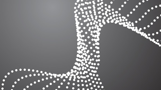 Abstracto de gradiente gris con imagen vectorial de fondo haftone