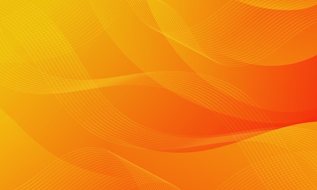 Abstracto Gradiente líquido amarillo naranja Vector de fondo de onda