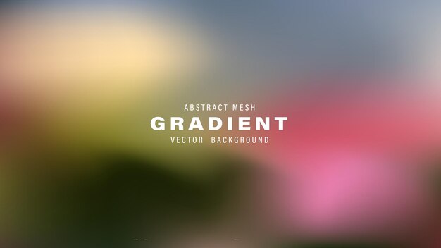 Abstracto Gradiente de malla Vector Diseño de fondo Textura Colores Desdibujado