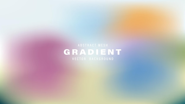 Abstracto Gradiente de malla Vector de fondo Diseño de colores pastel