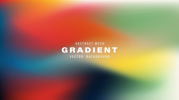 Abstracto Gradiente de malla Vector de fondo Diseño colorido borroso
