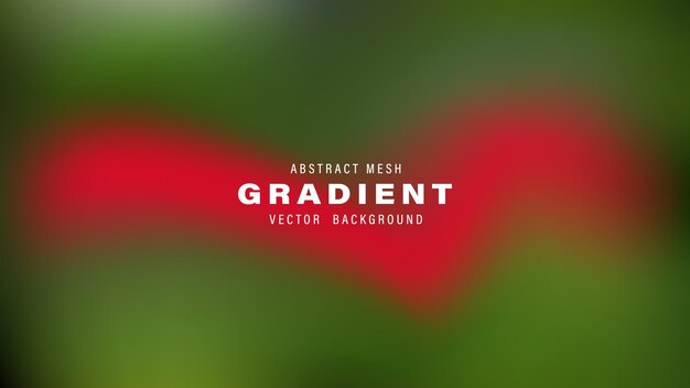Abstracto Gradiente de malla Vector de fondo Rojo Verde Diseño borroso