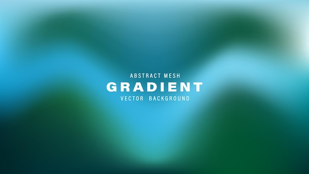 Abstracto Gradiente de malla Vector de fondo Teal Diseño verde azul