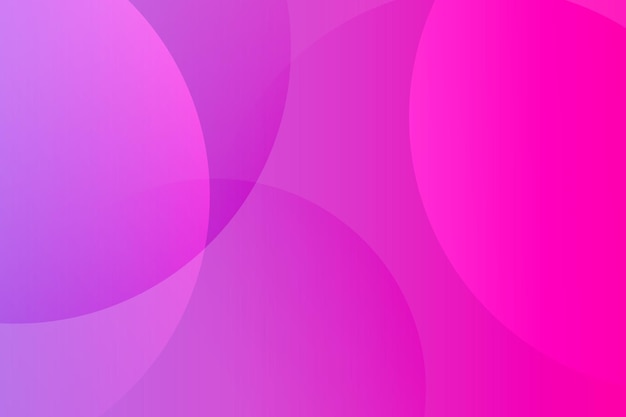 Abstracto Gradiente rosa y púrpura con formas circulares superpuestas