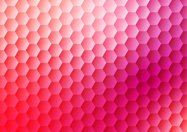 Abstracto gradiente rosado decoraciones de patrón hexagonal línea estilo moderno fondo vectorial