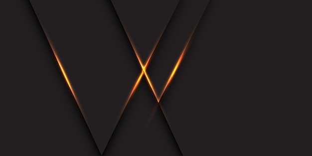 Abstracto gris oscuro metálico oro claro diseño de lujo moderno vector de fondo futurista