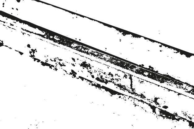 Abstracto grunge negro y blanco con textura angustiada efecto superposición elemento de diseño vectorial
