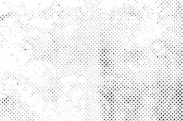 Abstracto de grunge de textura de patrón de medio tono negro sobre fondo blanco