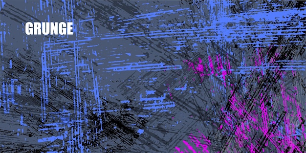 Abstracto grunge textura rascado fondo azul y púrpura