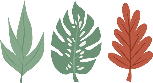 Abstracto de hojas clipart vectorial Ilustración de primavera
