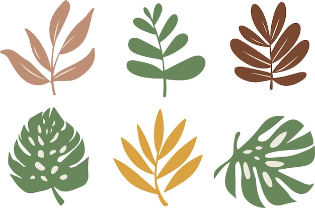 Abstracto de hojas clipart vectorial Ilustración de primavera