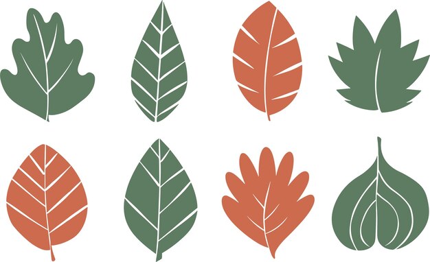 Abstracto de hojas clipart vectorial Ilustración de primavera