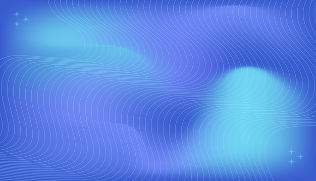 Abstracto holográfico azul y púrpura formas de ondas líquidas y líneas estandarte diseño de papel tapiz moderno