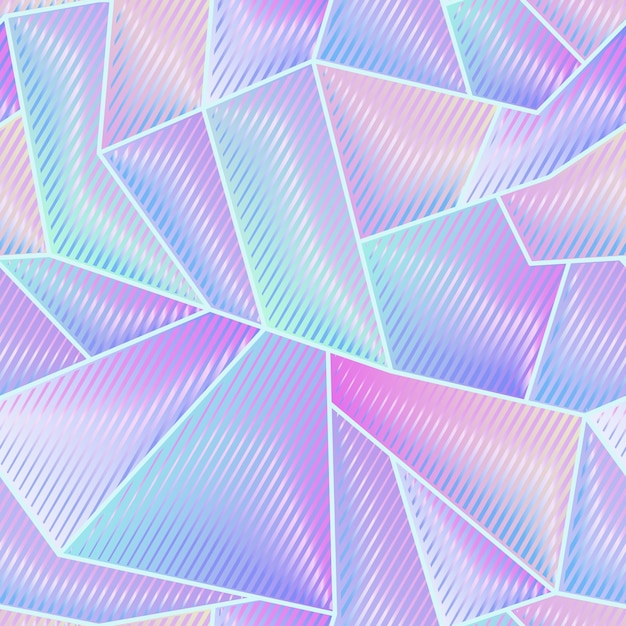 Vector abstracto holograma vector de patrón geométrico eps 10