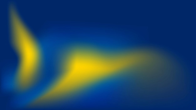 Abstracto Humo fluido con colores amarillos y azules