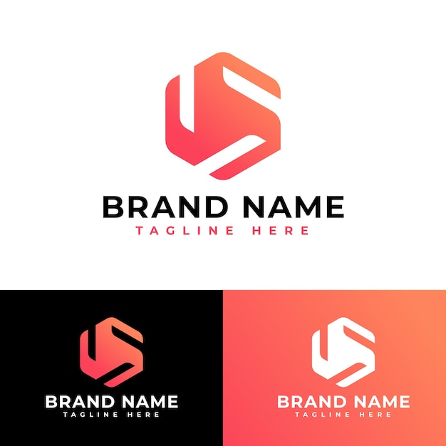 Abstracto icono de símbolo de cubo logotipo plano diseño vectorial de stock