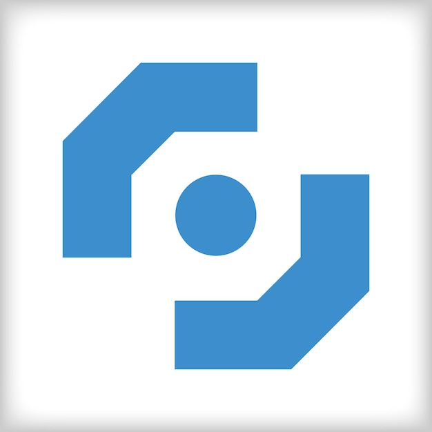 Abstracto Icono tecnológico Robótica y diseño de logotipo de automatización