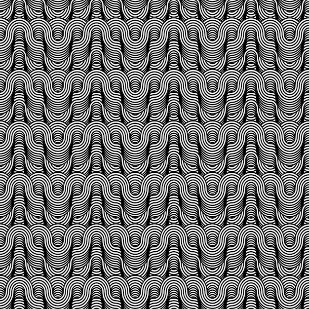 Abstracto Ilusión óptica en blanco y negro