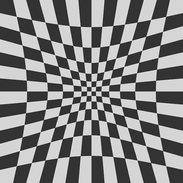 Abstracto Ilusión óptica Patrón de tablero de ajedrez