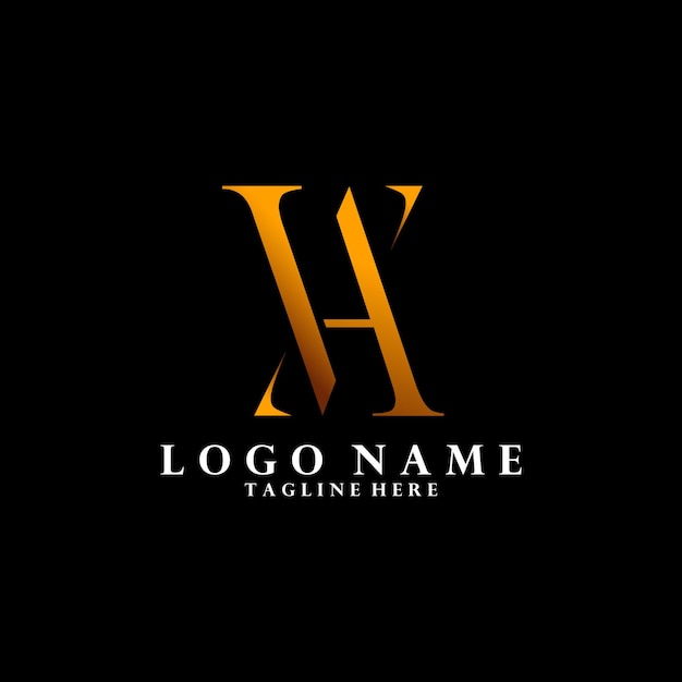 Abstracto inicial minimalis letra VA diseño de logotipo de vector de rodaja